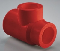 Тройник полипропиленовый ПП НГ (AntiFire) переходной Дн- 32х20х20