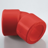 Угольник 45 гр полипропиленовый ПП НГ (AntiFire) Дн- 63